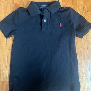 Polo by Ralph Lauren Kids Navy Polo Shirt with red Logo